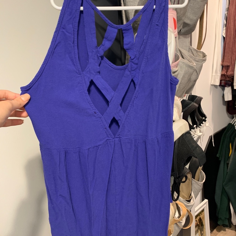 Boutique Flowy Cross Back Tank